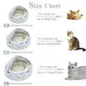 2-in-1 Winter Long Plush Pet Cat Bed Round Cushion House for Small Dog and Cat - RtrStore