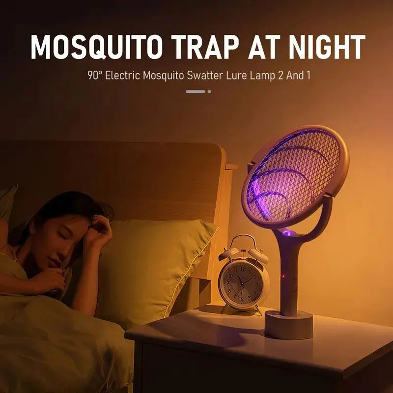 90 Degree Rotatable Mosquito Killer Lamp Electric Shocker 365nm UV Light Bug Zapper Trap Flies Summer Fly Swatter - RtrStore