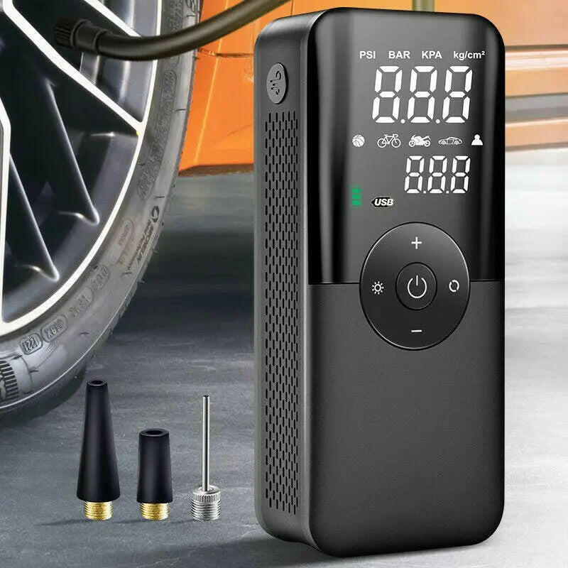CARSUN Rechargeable Air Pump Tire Inflator Portable Compressor Digital Cordless Car Tyre Inflator for Motocycle Bicycle Balls - RtrStore