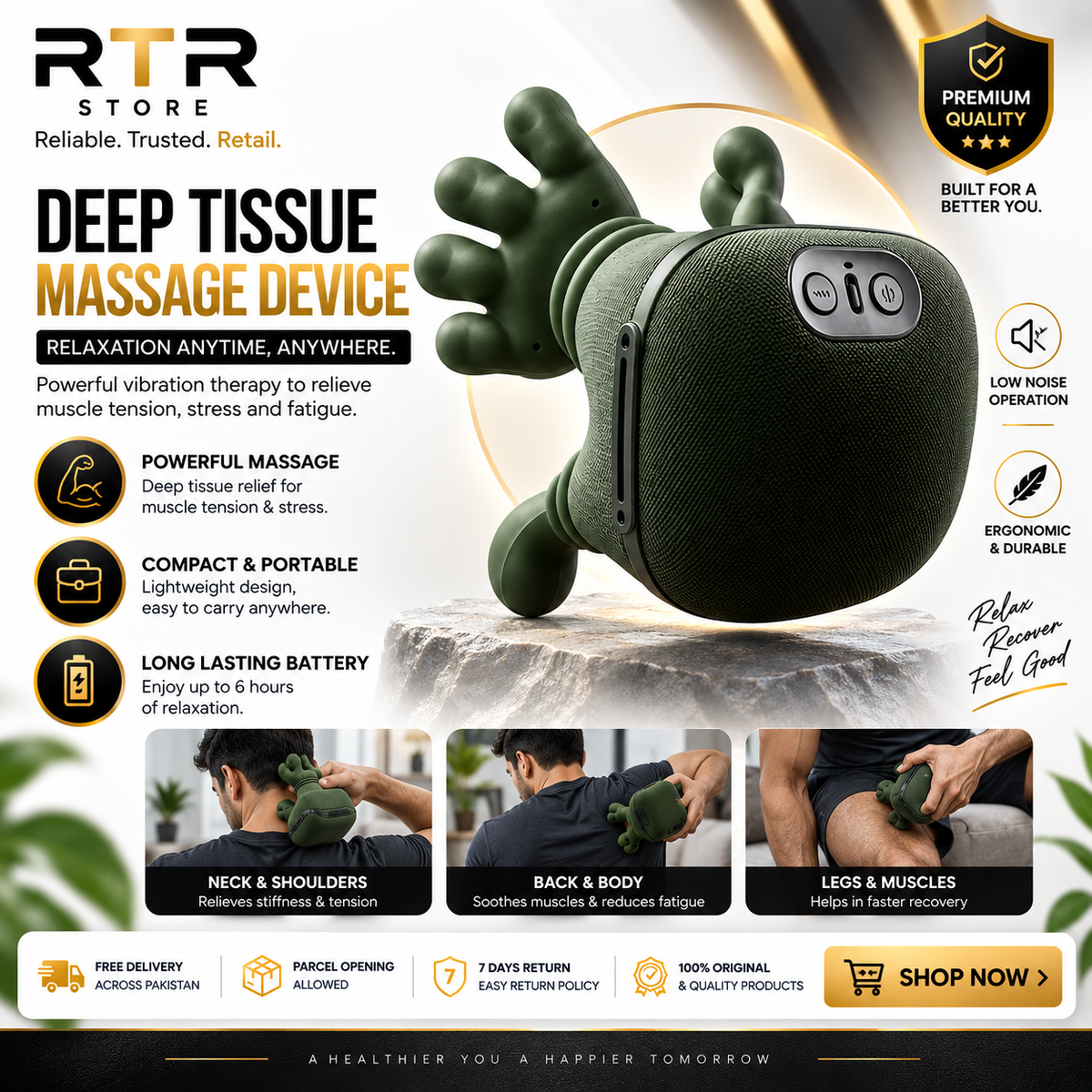 Rechargeable Deep Tissue  Massager