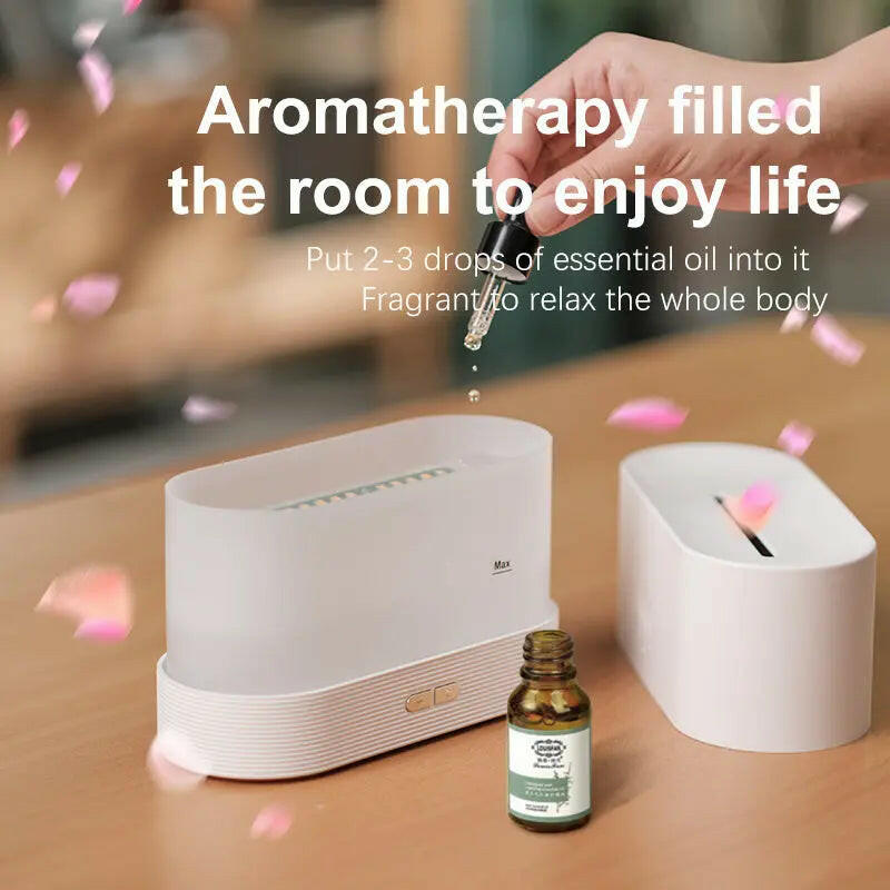 Drop Shipping Factory Direct Sale Fire Flame Humidifier Aroma Diffuser 2022 Air Essential Oil Ultrasonic Humidifier - RtrStore