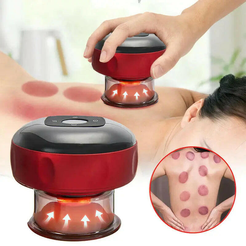 Electric Vacuum Cupping Massage Body Cups Anti-Cellulite Therapy Massager for Body Electric Guasha Scraping Fat Burning Slimming - RtrStore