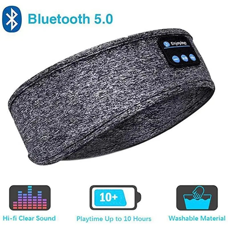 Fone Bluetooth Earphones Sports Sleeping Headband Elastic Wireless Headphones Music Eye Mask Wireless Bluetooth Headset Headband - RtrStore