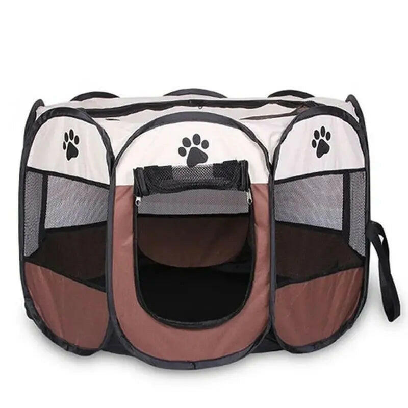 Portable Foldable Pet Tent Kennel Octagonal Fence Puppy Shelter Easy to Use Outdoor Easy Operation Large Dog Cages Cat Fences - RtrStore
