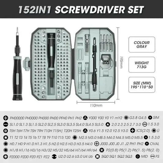 Precision Screwdriver Set with Magnetic Screwdriver Bit - 154 in 1 , Cameras and Other Handheld Electronics - RtrStore
