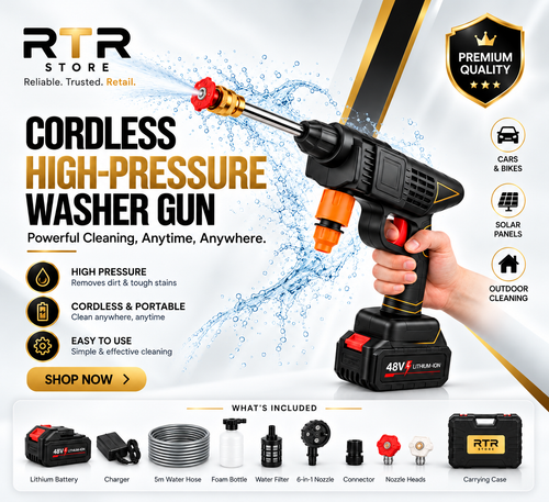 Cordless High Pressure Washer Gun