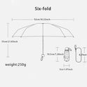Travel UmbrellaCompact Lightweight Portable Automatic Strong Waterproof Folding Umbrellas With 6 Rib Reinforced Auto Open Close - RtrStore