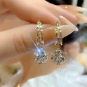 Trendy Niche Design Zircon French Crystal Earrings Female Accessories - RtrStore